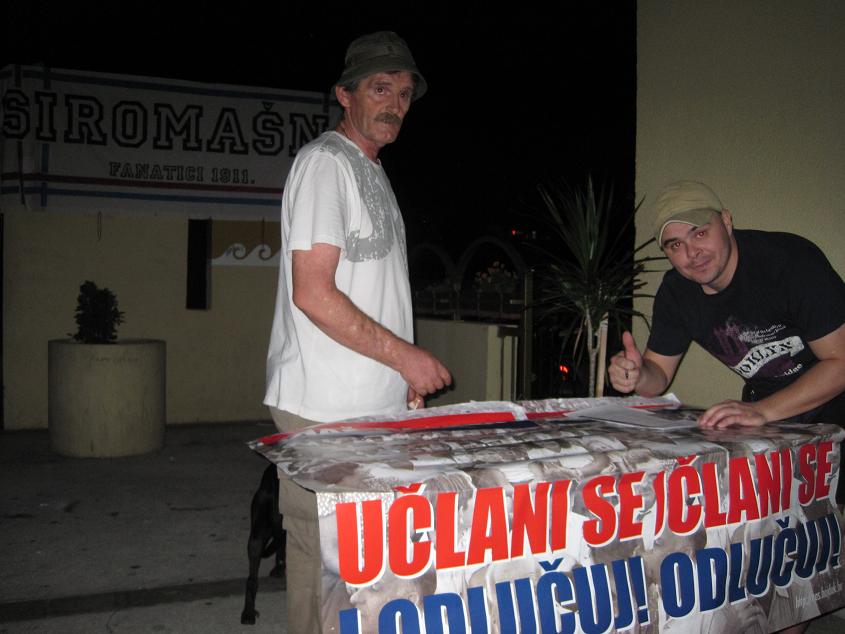 Tudor i navijači s Plokita u Našem Hajduku