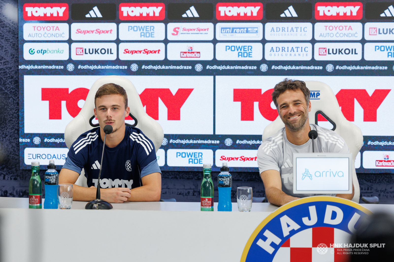 Trener Garcia i Šimun Hrgović uoči prve utakmice s Dinamo Cityjem